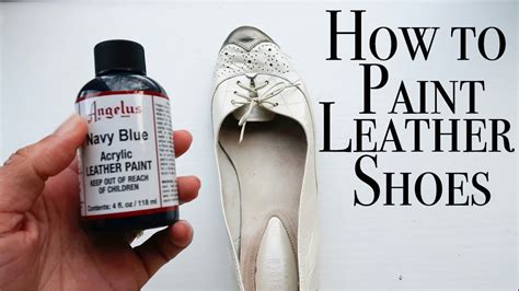 painting faux leather shoes